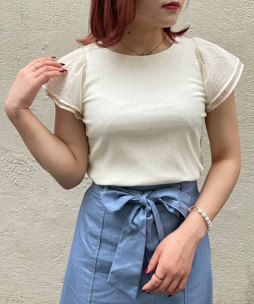 MAJESTIC LEGON(マジェスティックレゴン)の「レディコンシャストップス(Tシャツ/カットソー・レディース・ベージュ系その他2/ホワイト系その他2/ブラウン系その他2・MEDIUM/SMALL)」の15枚目の写真