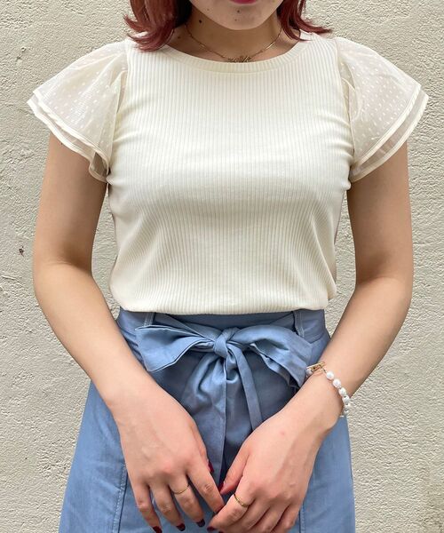 MAJESTIC LEGON(マジェスティックレゴン)の「レディコンシャストップス(Tシャツ/カットソー・レディース・ベージュ系その他2/ホワイト系その他2/ブラウン系その他2・MEDIUM/SMALL)」の16枚目の写真