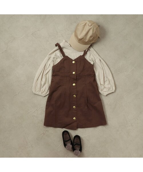 apres les cours(アプレレクール)の「メローハイネックTシャツ(Tシャツ/カットソー・キッズ・ミント/チャコール/アイボリー/ラベンダー・100/140/120/110/130/80/90)」の12枚目の写真