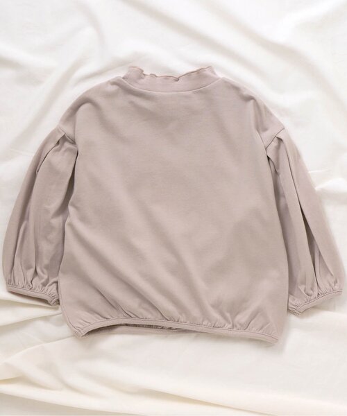 apres les cours(アプレレクール)の「メローハイネックTシャツ(Tシャツ/カットソー・キッズ・ミント/チャコール/アイボリー/ラベンダー・100/140/120/110/130/80/90)」の16枚目の写真