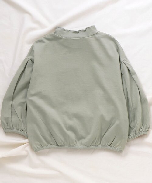 apres les cours(アプレレクール)の「メローハイネックTシャツ(Tシャツ/カットソー・キッズ・ミント/チャコール/アイボリー/ラベンダー・100/140/120/110/130/80/90)」の17枚目の写真