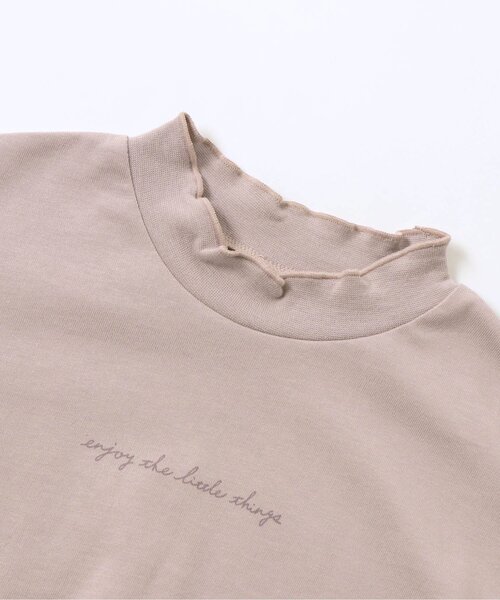 apres les cours(アプレレクール)の「メローハイネックTシャツ(Tシャツ/カットソー・キッズ・ミント/チャコール/アイボリー/ラベンダー・100/140/120/110/130/80/90)」の18枚目の写真