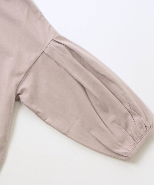 apres les cours(アプレレクール)の「メローハイネックTシャツ(Tシャツ/カットソー・キッズ・ミント/チャコール/アイボリー/ラベンダー・100/140/120/110/130/80/90)」の20枚目の写真