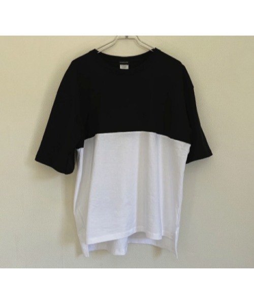 BEATJIVE(ビートジャイブ)の「切り替え ビッグシルエット Tシャツ Heavy Weight レディース(Tシャツ/カットソー・レディース・ホワイト系その他/ブラック系その他・MEDIUM/LARGE/X-LARGE)」の5枚目の写真