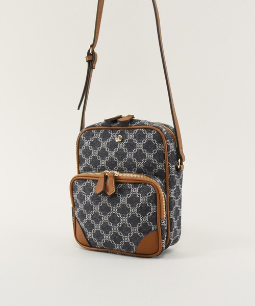 U（ユー）の「ムルティ ポッシュ ジャガード ショルダーバッグ（ショルダーバッグ・レディース・キャメル/アイボリー/ピンク/ブルー系その他/グリーン/ネイビー/ブルー系その他2/イエロー/グレー系その他/グレー系その他2/ボルドー/ブラック/マスタード/オリーブ/シルバー/ゴールド/ブルー系その他3/オレンジ/ネイビー系/レッド系/イエロー系/ブルー/イエロー系2・FREE）」の10枚目の写真