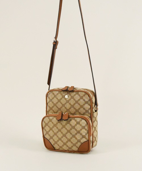 U（ユー）の「ムルティ ポッシュ ジャガード ショルダーバッグ（ショルダーバッグ・レディース・キャメル/アイボリー/ピンク/ブルー系その他/グリーン/ネイビー/ブルー系その他2/イエロー/グレー系その他/グレー系その他2/ボルドー/ブラック/マスタード/オリーブ/シルバー/ゴールド/ブルー系その他3/オレンジ/ネイビー系/レッド系/イエロー系/ブルー/イエロー系2・FREE）」の15枚目の写真