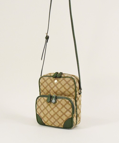 U（ユー）の「ムルティ ポッシュ ジャガード ショルダーバッグ（ショルダーバッグ・レディース・キャメル/アイボリー/ピンク/ブルー系その他/グリーン/ネイビー/ブルー系その他2/イエロー/グレー系その他/グレー系その他2/ボルドー/ブラック/マスタード/オリーブ/シルバー/ゴールド/ブルー系その他3/オレンジ/ネイビー系/レッド系/イエロー系/ブルー/イエロー系2・FREE）」の6枚目の写真