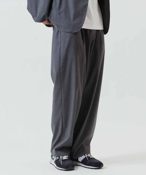 ADAM ET ROPE'（アダムエロペ）の「ワイドイージーパンツ/ストレッチ性/シーズンレス（スラックス・メンズ・ブラック/グレー/キャメル/イエロー系その他3・S/M/L）」の3枚目の写真