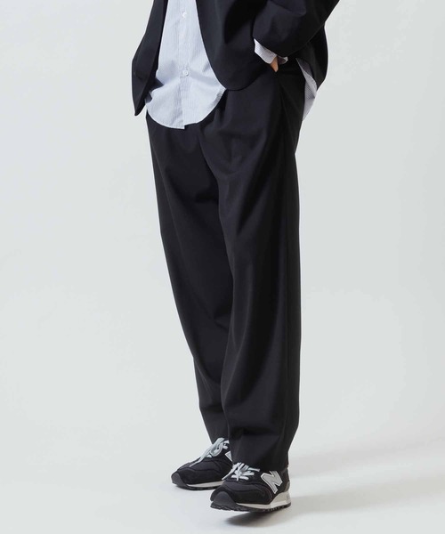 ADAM ET ROPE'（アダムエロペ）の「ワイドイージーパンツ/ストレッチ性/シーズンレス（スラックス・メンズ・ブラック/グレー/キャメル/イエロー系その他3・S/M/L）」の2枚目の写真