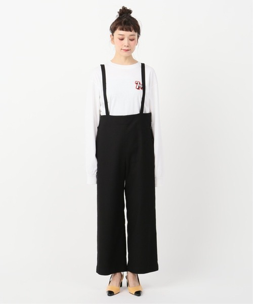 JOURNAL STANDARD relume（ジャーナルスタンダード　レリューム）の「T/Rストレッチサイドボタンサロペット◆（サロペット/オーバーオール・レディース・ブラック/キャメル・36/38）」の18枚目の写真