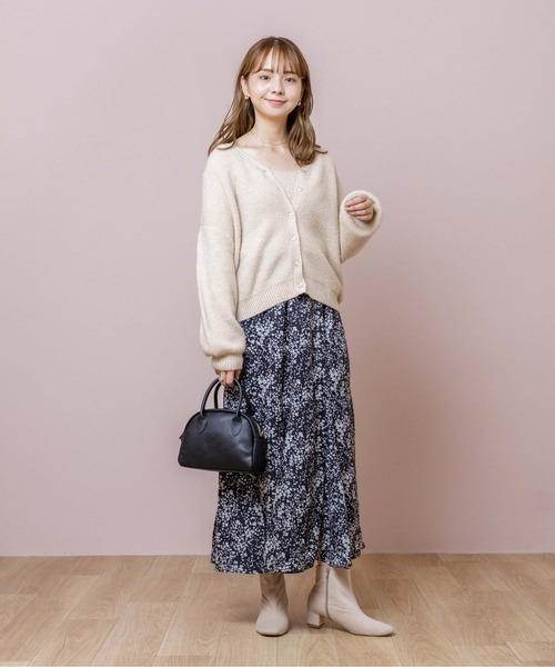 flower（フラワー）の「カームブルームスカート（スカート・レディース・ブラック/ラベンダー・FREE）」の12枚目の写真