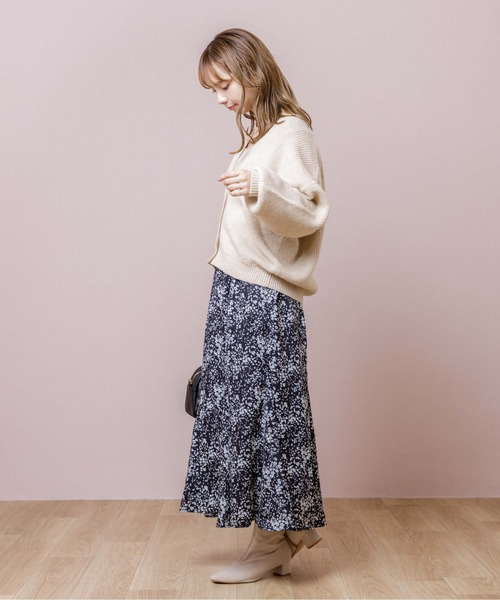 flower（フラワー）の「カームブルームスカート（スカート・レディース・ブラック/ラベンダー・FREE）」の3枚目の写真