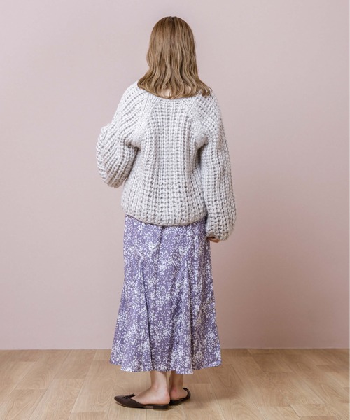 flower（フラワー）の「カームブルームスカート（スカート・レディース・ブラック/ラベンダー・FREE）」の20枚目の写真