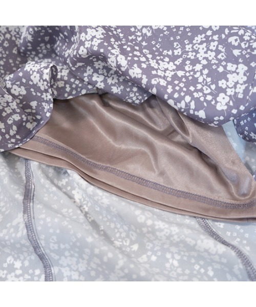 flower（フラワー）の「カームブルームスカート（スカート・レディース・ブラック/ラベンダー・FREE）」の5枚目の写真