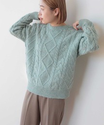 BEAMS BOY（ビームスボーイ）の「BEAMS BOY / 3ゲージ アラン クルー ニット（ニット/セーター）」