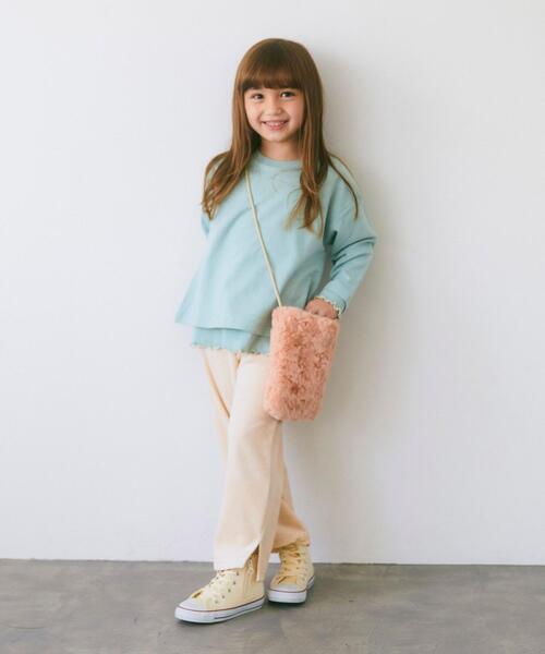 green label relaxing（グリーンレーベルリラクシング）の「TJ GLR ベロアパンツ 100cm-130cm（その他パンツ・キッズ・オフホワイト/ライトブルー・130cm/120cm/100cm/110cm）」の13枚目の写真