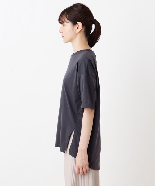 Cutie Blonde（キューティーブロンド）の「◆バックアニマルプリントビッグT（Tシャツ/カットソー・レディース・ベージュ/チャコールグレー/オフホワイト/カーキ・00）」の9枚目の写真