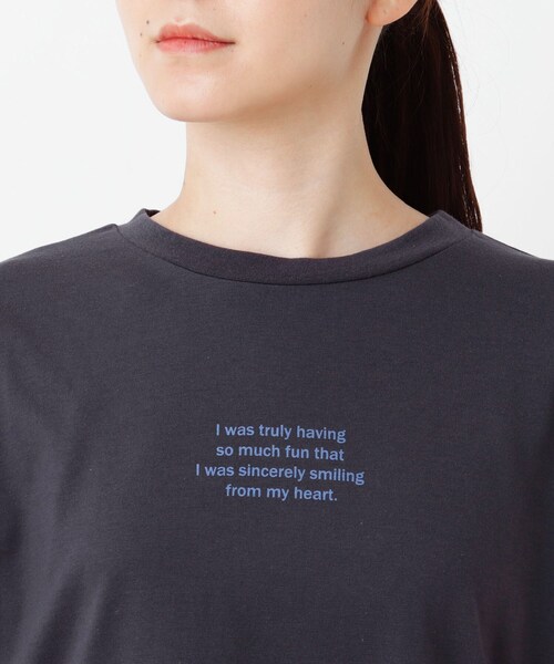 Cutie Blonde（キューティーブロンド）の「◆バックアニマルプリントビッグT（Tシャツ/カットソー・レディース・ベージュ/チャコールグレー/オフホワイト/カーキ・00）」の11枚目の写真