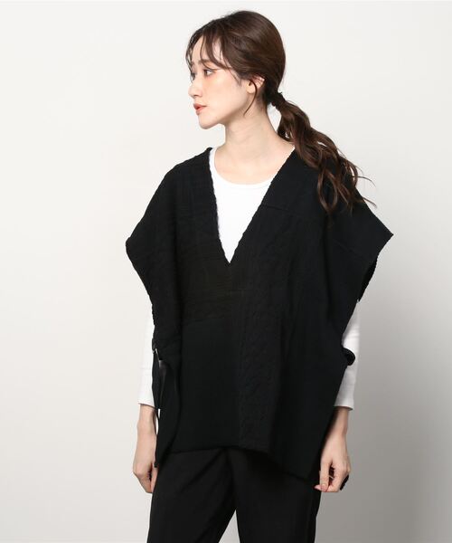 ニット セーター MANASTASH(マナスタッシュ)　W's PATCHWORK VEST　パッチワークベスト レディース MANASTASH(マナスタッシュ) W's PATCHWORK VEST パッチワーク