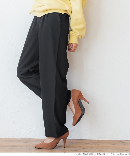 coca（coca）（コカ）の「＼＼新色登場／／ハンサムタック落ち感パンツ（その他パンツ・レディース・ブラック/イエロー/ピンク/チャコールグレー/グリーン・M/L）」の22枚目の写真