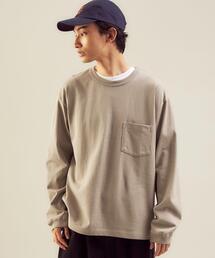 green label relaxing | ＜green label relaxing＞オーガニックヘビーウェイト クルーネック カットソー(Tシャツ/カットソー)