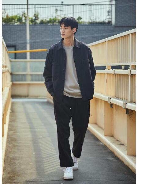 green label relaxing(グリーンレーベルリラクシング)の「<green label relaxing>オーガニックヘビーウェイト クルーネック カットソー(Tシャツ/カットソー・メンズ・ベージュ/ブラック/ホワイト/オレンジ・M/S/L/XL)」の7枚目の写真