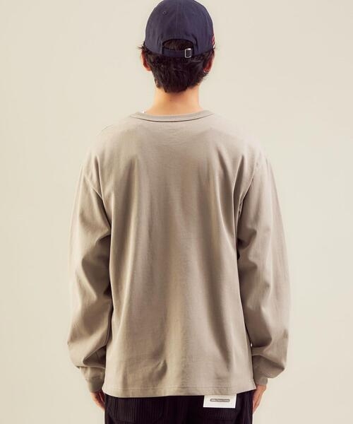 green label relaxing(グリーンレーベルリラクシング)の「<green label relaxing>オーガニックヘビーウェイト クルーネック カットソー(Tシャツ/カットソー・メンズ・ベージュ/ブラック/ホワイト/オレンジ・M/S/L/XL)」の13枚目の写真