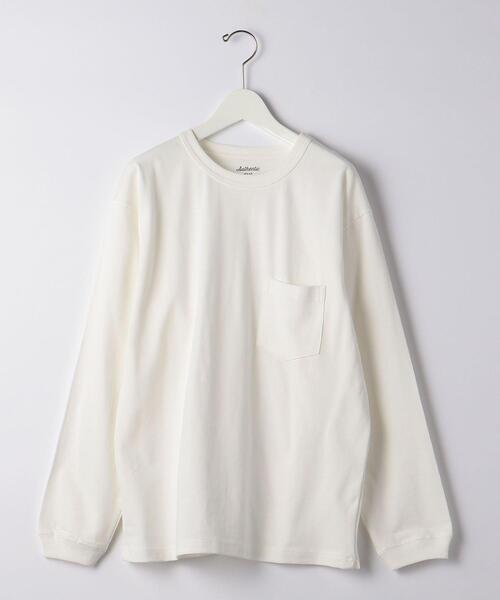 green label relaxing(グリーンレーベルリラクシング)の「<green label relaxing>オーガニックヘビーウェイト クルーネック カットソー(Tシャツ/カットソー・メンズ・ベージュ/ブラック/ホワイト/オレンジ・M/S/L/XL)」の22枚目の写真