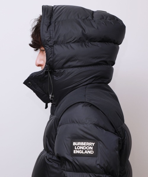 BURBERRY(バーバリー)の「BURBERRY DECHATTERABLE SLEEVE FOODED BUFFER JACKET バーバリー デタッチャブルスリーブ フーデッド ダウンジャケット(ダウンジャケット/コート・メンズ・ネイビー・MEDIUM)」の2枚目の写真