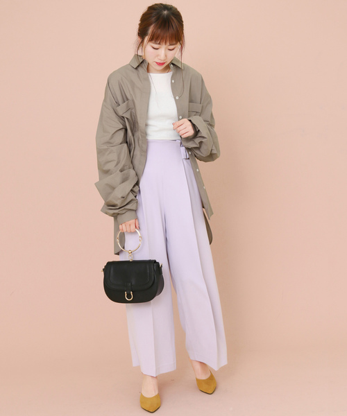 KBF+(ケービーエフプラス)の「KBF+ ロングシャーリングシャツ∴∴(シャツ/ブラウス・レディース・ロイヤルブルー・ONE)」の15枚目の写真