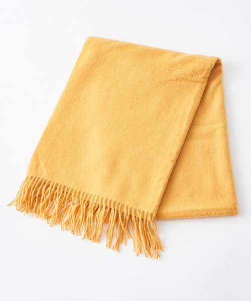 RIVE DROITE（リヴドロワ）の「巻き方次第で色々なアレンジが楽しめる　カシミヤストール（ストール/ショール・レディース・イエロー/アイボリー/グレー/レッド・FREE）」の13枚目の写真