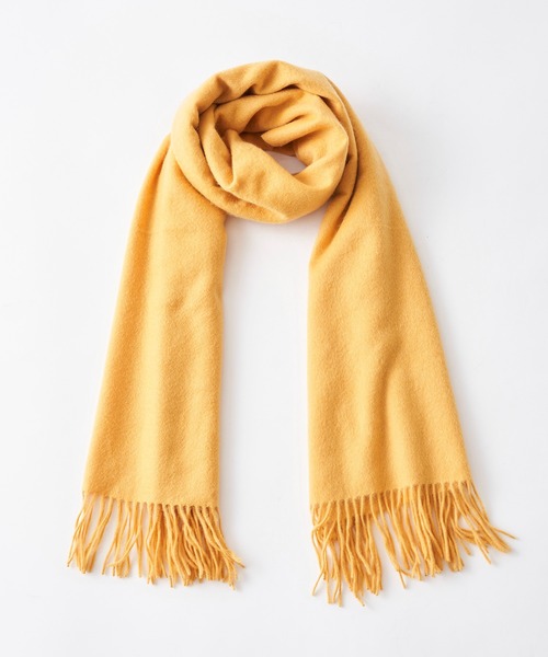 RIVE DROITE（リヴドロワ）の「巻き方次第で色々なアレンジが楽しめる　カシミヤストール（ストール/ショール・レディース・イエロー/アイボリー/グレー/レッド・FREE）」の18枚目の写真