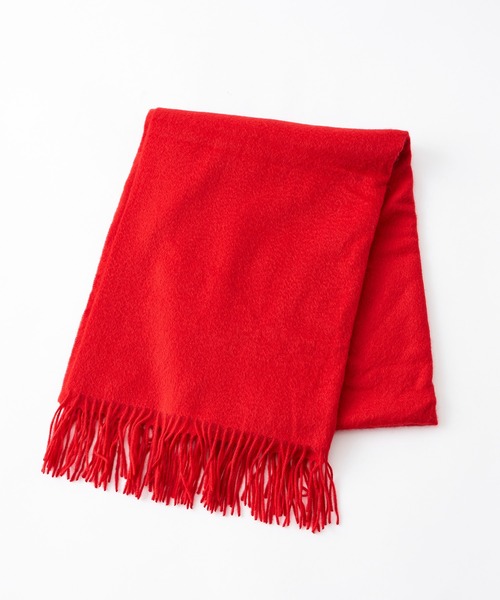 RIVE DROITE（リヴドロワ）の「巻き方次第で色々なアレンジが楽しめる　カシミヤストール（ストール/ショール・レディース・イエロー/アイボリー/グレー/レッド・FREE）」の12枚目の写真