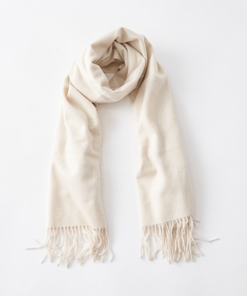 RIVE DROITE（リヴドロワ）の「巻き方次第で色々なアレンジが楽しめる　カシミヤストール（ストール/ショール・レディース・イエロー/アイボリー/グレー/レッド・FREE）」の14枚目の写真