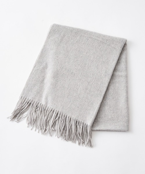 RIVE DROITE（リヴドロワ）の「巻き方次第で色々なアレンジが楽しめる　カシミヤストール（ストール/ショール・レディース・イエロー/アイボリー/グレー/レッド・FREE）」の7枚目の写真