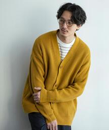 coen | 【WEB限定カラー】ヘビーアゼニットビッグシルエットVネックカーディガン(カーディガン/ボレロ)