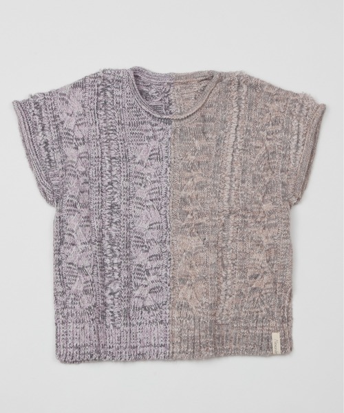 And A(アンドエー)の「AlexanderLeeChang アレキサンダーリーチャン / BIG KNIT VEST ビッグシルエット 配色切り替えケーブルニットベスト / AC062103(ベスト・メンズ・ブラック/グレー/バーガンディー・2/3)」の6枚目の写真