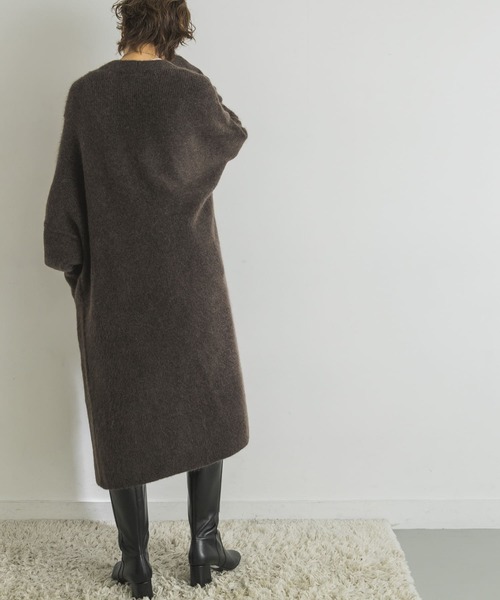 URBAN RESEARCH(アーバンリサーチ)の「モヘヤストレッチロングカーディガン(カーディガン/ボレロ・レディース・グレー系その他/ブラウン・FREE)」の8枚目の写真