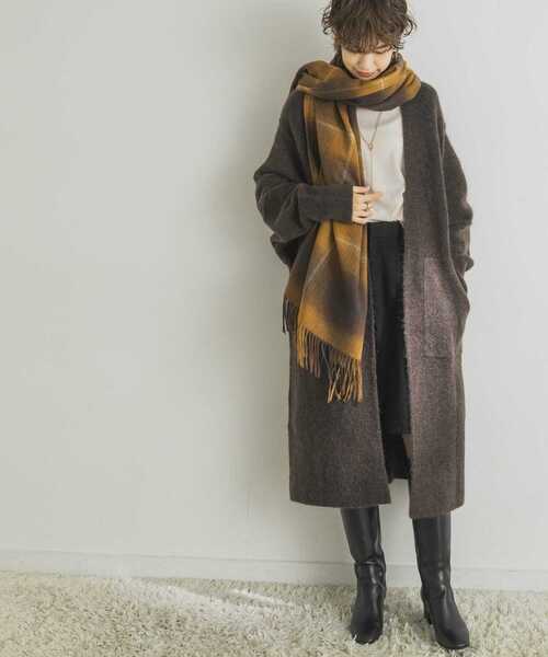 URBAN RESEARCH(アーバンリサーチ)の「モヘヤストレッチロングカーディガン(カーディガン/ボレロ・レディース・グレー系その他/ブラウン・FREE)」の14枚目の写真