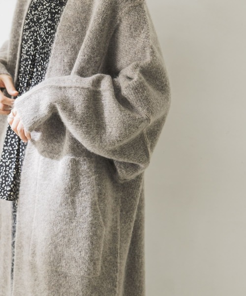 URBAN RESEARCH(アーバンリサーチ)の「モヘヤストレッチロングカーディガン(カーディガン/ボレロ・レディース・グレー系その他/ブラウン・FREE)」の15枚目の写真