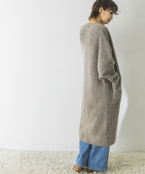 URBAN RESEARCH(アーバンリサーチ)の「モヘヤストレッチロングカーディガン(カーディガン/ボレロ・レディース・グレー系その他/ブラウン・FREE)」の22枚目の写真