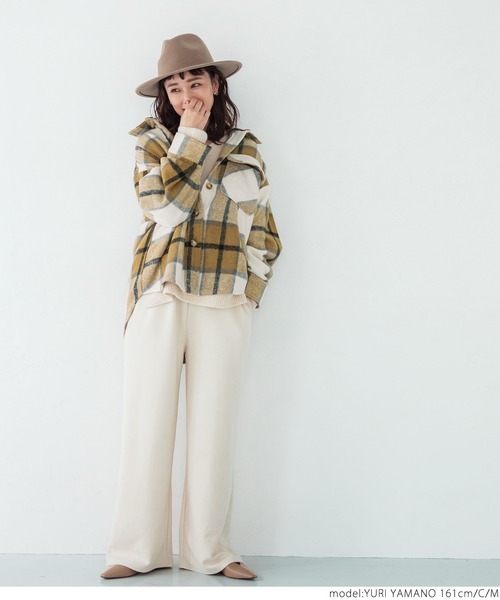 coca（coca）（コカ）の「ビンテージライクチェックジャケット（その他アウター・レディース・ブラウン/ブラック/グリーン/C/B/A・L/M）」の19枚目の写真