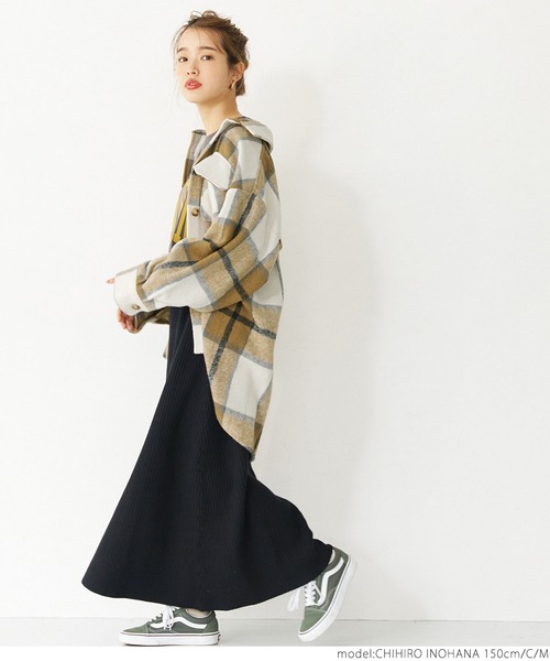 coca（coca）（コカ）の「ビンテージライクチェックジャケット（その他アウター・レディース・ブラウン/ブラック/グリーン/C/B/A・L/M）」の12枚目の写真