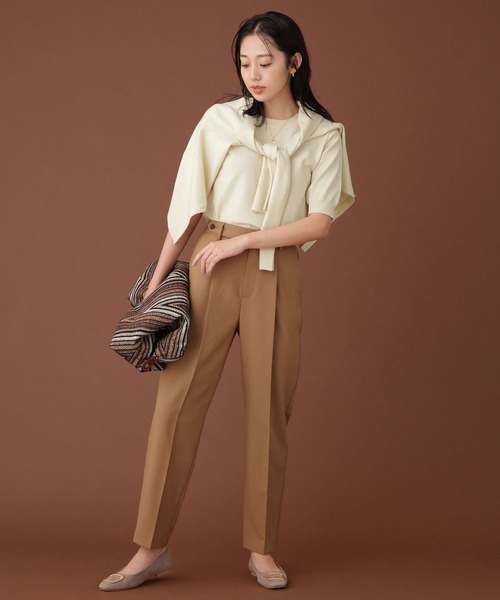 NANO universe（ナノユニバース）の「WEB限定/ゴールドボタンニットアンサンブル 長袖（アンサンブル・レディース・ネイビー/ブルーグリーン/アイボリー・FREE）」の6枚目の写真