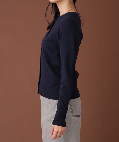 NANO universe（ナノユニバース）の「WEB限定/ゴールドボタンニットアンサンブル 長袖（アンサンブル・レディース・ネイビー/ブルーグリーン/アイボリー・FREE）」の15枚目の写真