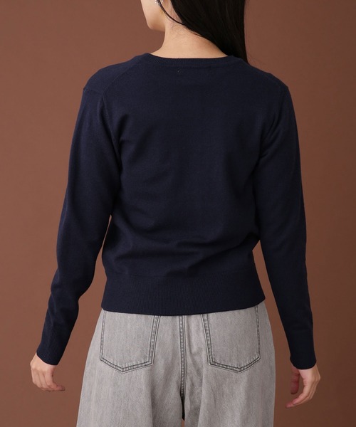 NANO universe（ナノユニバース）の「WEB限定/ゴールドボタンニットアンサンブル 長袖（アンサンブル・レディース・ネイビー/ブルーグリーン/アイボリー・FREE）」の16枚目の写真