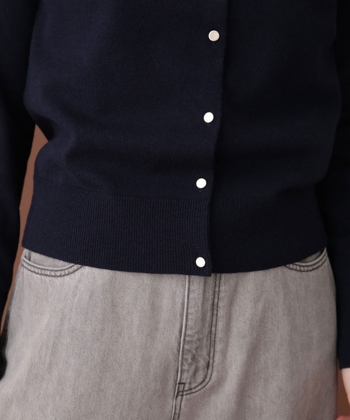 NANO universe（ナノユニバース）の「WEB限定/ゴールドボタンニットアンサンブル 長袖（アンサンブル・レディース・ネイビー/ブルーグリーン/アイボリー・FREE）」の18枚目の写真
