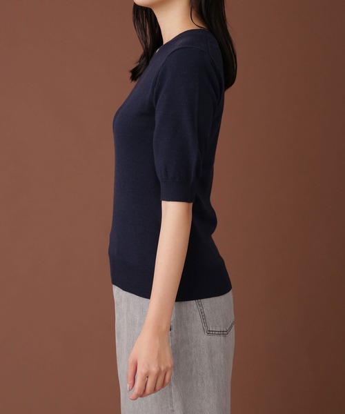 NANO universe（ナノユニバース）の「WEB限定/ゴールドボタンニットアンサンブル 長袖（アンサンブル・レディース・ネイビー/ブルーグリーン/アイボリー・FREE）」の20枚目の写真