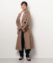 axes femme POETIQUE | フリルデザイントレンチコート(トレンチコート)