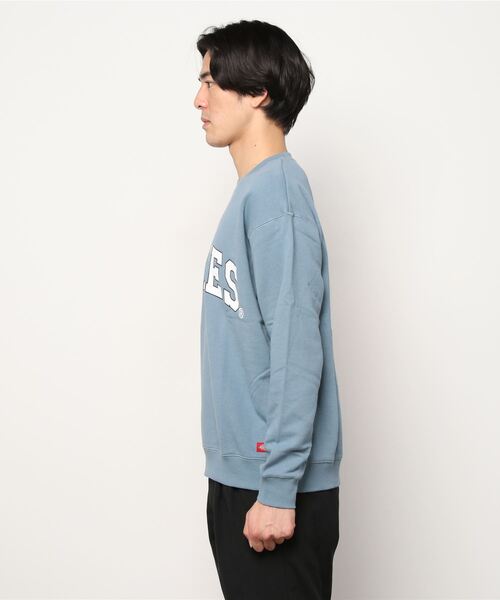 Dickies(ディッキーズ)の「Dickies ディッキーズ ロゴプリント スウェットトレーナー(スウェット・メンズ・ブルー/ベージュ/グレー・M/XL/L)」の11枚目の写真